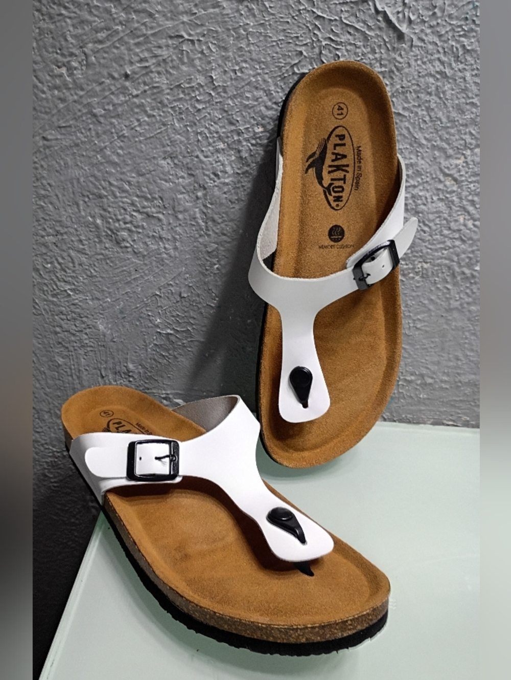 Plakton Slides Sandals Made in Spain Ladies Size 41